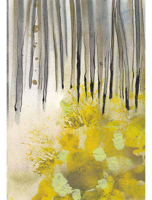 Alenka našla brouka , 33 x 28 cm v rámu s paspartou