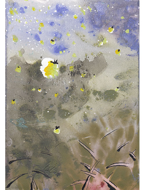 Do ulity, 35 x 44 cm v rámu s paspartou