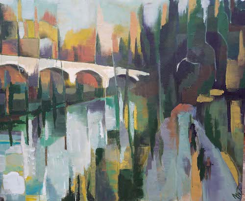 Od Bílovic, 90 x 75 cm, akryl